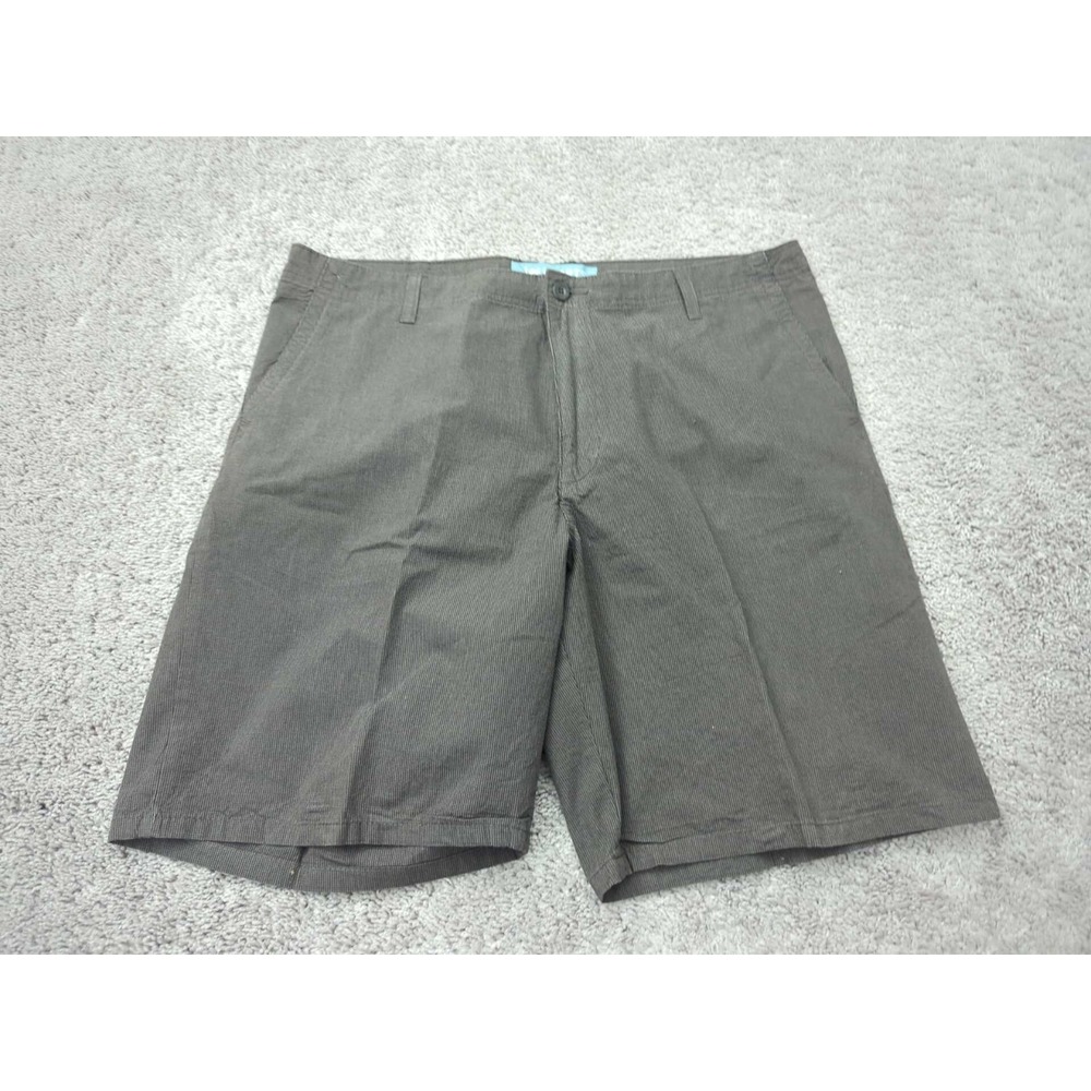 Lee Chino Shorts Mens 40 Brown Pinstriped Inseam: 10" Golf Casual